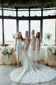 Real Wedding Belgrade Serbia The White Files Blush Bridesmaid Gowns Modern Bridesmaid Dresses Real Weddings