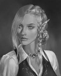 Elf Portrait In 2021 Character Portraits Elf Art Portrait