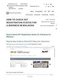 To learn more about how you can optimize your sat performance, check. How To Check Sst Registration Status Taxes Payments