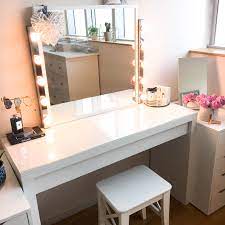 Vanity sets not only create more interest in the room, but can also add necessary storage under the sink or elsewhere for functionality. My Diy Dressing Table And Vanity Mirror Claire Baker