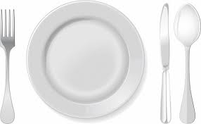 Black And White Plates Clipart The Dangerous White Foods Plates Knife And Fork Forks And Spoons