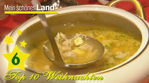 Klassische Weihnachtssuppe Mit Rezept Top 10 Rezepte Fur Weihnachten Youtube Weihnachtssuppe Rezepte Lebensmittel Essen