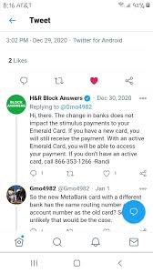 In addition, emerald card clients will receive an email noting the emerald card where the stimulus money was deposited. H R Block News On Twitter The Second Stimulus Payment Will Provide Much Needed Relief To People We Have Tools And Live Expert Help To Assist Customers With Questions About Their Second Stimulus Payment