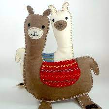 Llama Sewing Pattern How To Sew Felt Llama Pattern Easy Etsy Sewing Stuffed Animals Llama Stuffed Animal Felt Animals