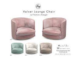 These lovely and functional velvet lounge chair are available at enticing offers and discounts. Second Life Marketplace Soy Velvet Lounge Chair Addme