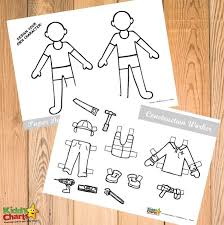 Paper dolls as fashion history. Free Printable Paper Dolls Construction Worker