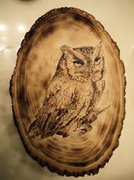 Now it's time to add color using. Owl Carving Pattern