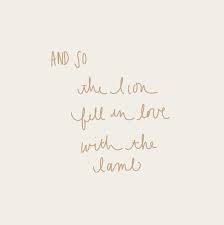And So The Lion Fell In Love With The Lamb Fab Quotes Twilight Quotes Falling In Love Quotes