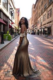 Metallic Gold Wedding Guest Or Bridal Party Dress From Kleinfeld Bridal Best Wedding Guest Dresses Wedding Guest Dress Tall Women