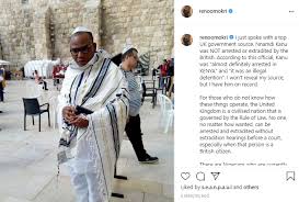 Leader of the proscribed indigenous people of biafra (ipob), nnamdi kanu, was arrested abroad and brought back to abuja on sunday in an unconventional way, it was learnt last night. B55zixcrycsism
