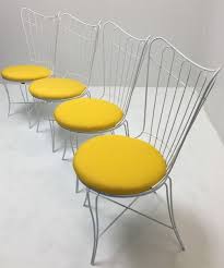 4 Atomic Era Vintage Homecrest Arthur Umanoff Iron Wingback Dining Chairs Wingback Dining Chair Vintage Mid Century Modern Furniture Mcm Furniture