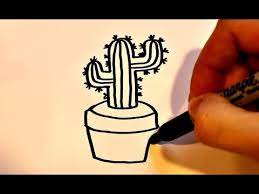 We cannot imagine a color other than cactus other than green. How To Draw A Cartoon Cactus Youtube