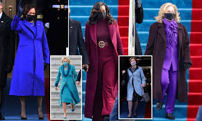 Kamala Harris And Michelle Obama Wear Purple For Inauguration Day Daily Mail Online At the us presidential inauguration last month, michelle and barack obama had impressed many with their dressing style.