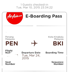 Air asia india web checkin online seat selection boarding pass download and print barcode online, to enjoy the convenience. Air Asia E Boarding Pass