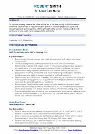 Job description nurse practitioner related documents: Acute Care Nurse Resume Samples Qwikresume