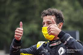 Ricciardo's first race with the parent team couldn't have gone much better, or so he initially thought. Ricciardo Abiteboul Should Be Nervous Over Tattoo Bet