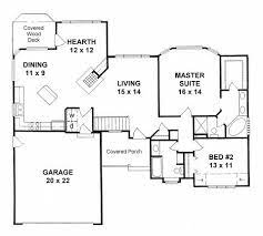 1401 Sf Ranch 54 Wide X 48 Deep Floor Plans Ranch House Plans 1500 Sq Ft House