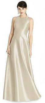 Alfred Sung Style D746 Gold Bridesmaid Dresses Metallic Bridesmaid Dresses Bridesmaid Dresses