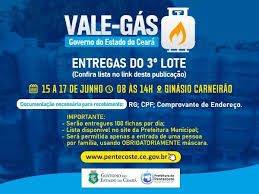 Porém, nem todo mundo sabe que tem direito a tal benefício. Atencao Entrega Do Terceiro Lote Do Vale Gas Governo Do Estado Do Ceara