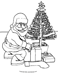 Santa claus christmas tree coloring pages. Santa Claus Christmas Tree Free Coloring Pages For Kids Coloring Home