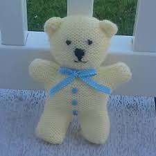 This pattern is available for free. Little Lemon Teddy Bear Teddy Bear Knitting Pattern Teddy Bear Patterns Free Knitting Bear