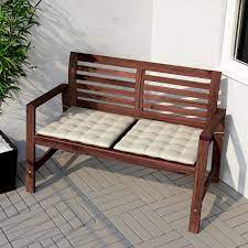 The seat is comfortable because it has a scooped back that shapes to the owner's needs. Buy Applaro Bench With Backrest Outdoor Online Uae Ikea