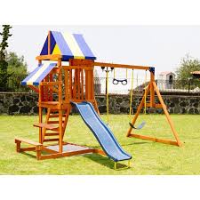 Sportspower Sunnyslope Wooden Swing Set Walmart Com Wooden Swing Set Wooden Swings Swing Set