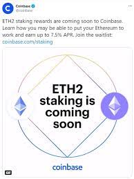 Coinbase stands out as a staking service by pledging to cover user's balances lost by any slashing events. Eth 2 0 Staking Rewards Are Coming Soon On Coinbase Ethtrader