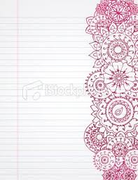 Hand Drawn Henna Border On Lined Paper Pattern Masked To Allow For Henna Designs Henna Doodle Pattern Tattoo