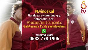 Galatasaray tv kanalı canlı yayın sayfamızda sunulmaktadır. Gstv On Twitter Galatasaray Urununu Giy Fotografini Cek Whatsapp Tan Bize Gonder Gstv De Yayinlayalim Evindekal Taraftar Hatti 05337781905 Https T Co Dtydbvliya