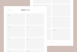 Printable Weekly Planner A5 Daily Schedule Minimal Planner Etsy Weekly Planner Printable Printable Planner Weekly Planner