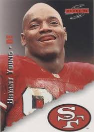 1995 Score #166 BRYANT YOUNG 2nd YEAR CARD! 49ers/HOF