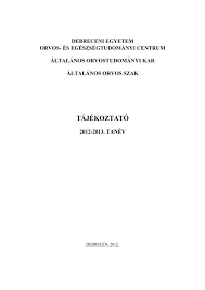 A rendelőben történő, illetve az online folyó terápiák árai megegyeznek. Ta Ja Koztata A Ltala Nos Orvostudoma Nyi Kar Debreceni Egyetem