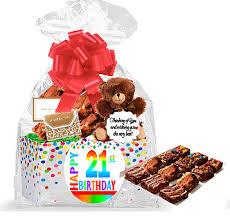 That's why ftd offers an impressive collection of 21st birthday flowers, balloons, treats, and gifts that are the perfect way to say happy birthday in a beautiful and meaningful way. 21st Birthday Anniversary Gourmet Food Gift Basket Chocolate Brownie Variety Gift Pack Box Individually Wrapped 12pack