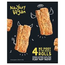 But today the vegan sausage roll has become a fixture of the british high street; Naughty Vegan 4 Sausage Rolls Morrisons