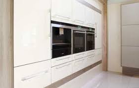 high gloss white kitchen cabinets