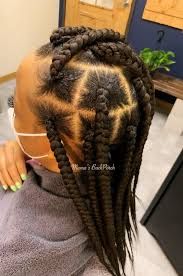 Jumbo Knotless Box Braids Melaninterest By feeding in the hair as you go down the braid you'll get a braid that's not as bulky, flows like real hair, and not as heavy on your head, meaning more hair flips! jumbo knotless box braids melaninterest