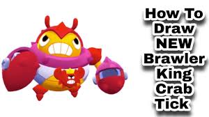 Your support really helps me out! How To Draw New Brawler King Crab Tick Brawl Stars Step By Step Youtube