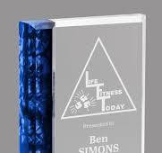 Blue Pearl Edge Plaques- 6 x 4.5 inch [ARBPEP-6-BLU]