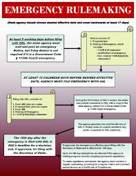 emergency rulemaking process flowchart mavens notebook