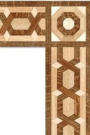 فلتو هندسى مكون من خشب أرو يتخلله خشب موجنة بلوط stencil wood wood floor pattern inlay flooring
