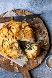 Easy Vegan Spanakopita Filo Pastry With A Delicious Spinach Herb And Tofu Feta Filling Vegan Pastries Recipes Food