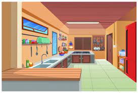 Today i build amazing cardboard house with bedroom, kitchen, living room and amazing mega pool from cardboard ^^! Cartoon Kitchen Background Images Free Vectors Stock Photos Psd