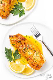 Pan Seared Halibut Recipe With Lemon Butter Sauce | Wholesome Yum