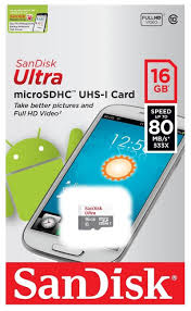 The fastest microsd card that sandisk offers for consumer electronics, the extreme pro so uhs bus speed essentially indicates the maximum data transfer, or read and write rates. Sandisk Ultra 16gb Micro Sd Card Uhs I Sdhc Class 10 80mb S Sdsquns W Juangadget