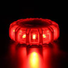1 Unids 12 Led De Emergencia De Seguridad Roja Llamarada Carretera Llamarada Iman Intermitente De Adverte Led Warning Lights Emergency Lighting Safety Lights