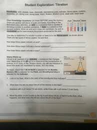 Understand the definition of a mole and determine the avogadro constant by adding atoms or molecules to a balance until the mass in grams is equal to the atomic or molecular mass. Solved Student Exploration Titration Vocabulary Acid A Chegg Com