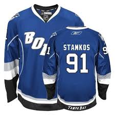 The tampa bay lightning has revealed their newest addition to their uniform arsenal. Steven Stamkos Tampa Bay Lightning 91 Alternate Bolts C Patch Big And Tall Jersey Blue In 3x 4x 5x 6x For Sale