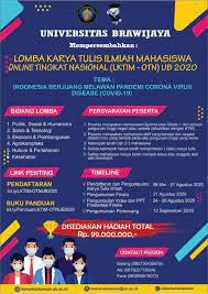We did not find results for: Lomba Online Karya Tulis Ilmiah Bertajuk Indonesia Berjuang Melawan Pandemi Covid 19 Department Of Physics
