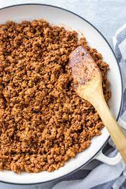 I added some sriracha hot chili sauce to it after simmering the chicken, great flavor with a little kick. Ground Chicken Tacos Recipe Dairy Free Gluten Free Simply Whisked